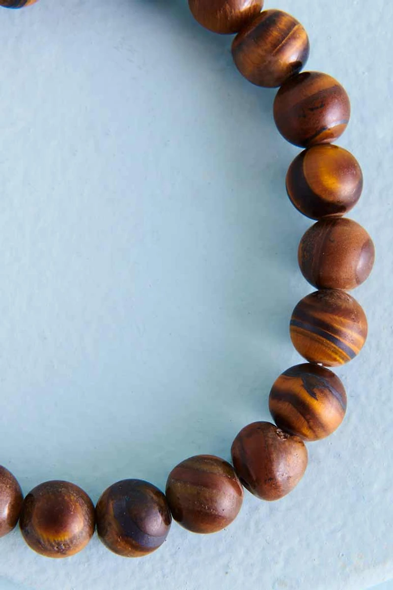 Matte Tiger's Eye Bracelet for Strength & Confidence | Buy Now