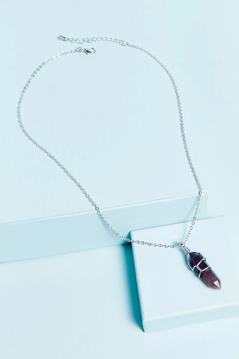 Buy Amethyst Wrap Necklace Online at Earthbound Trading