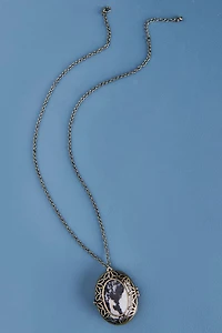 Buy Gold Worry Stone Locket Necklace Online at Earthbound Trading
