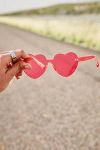 Buy Rimless Red Heart Sunglasses Online at Earthbound Trading