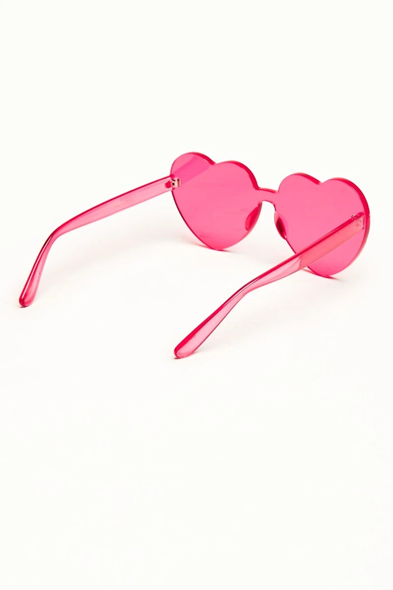 Buy Rimless Red Heart Sunglasses Online at Earthbound Trading