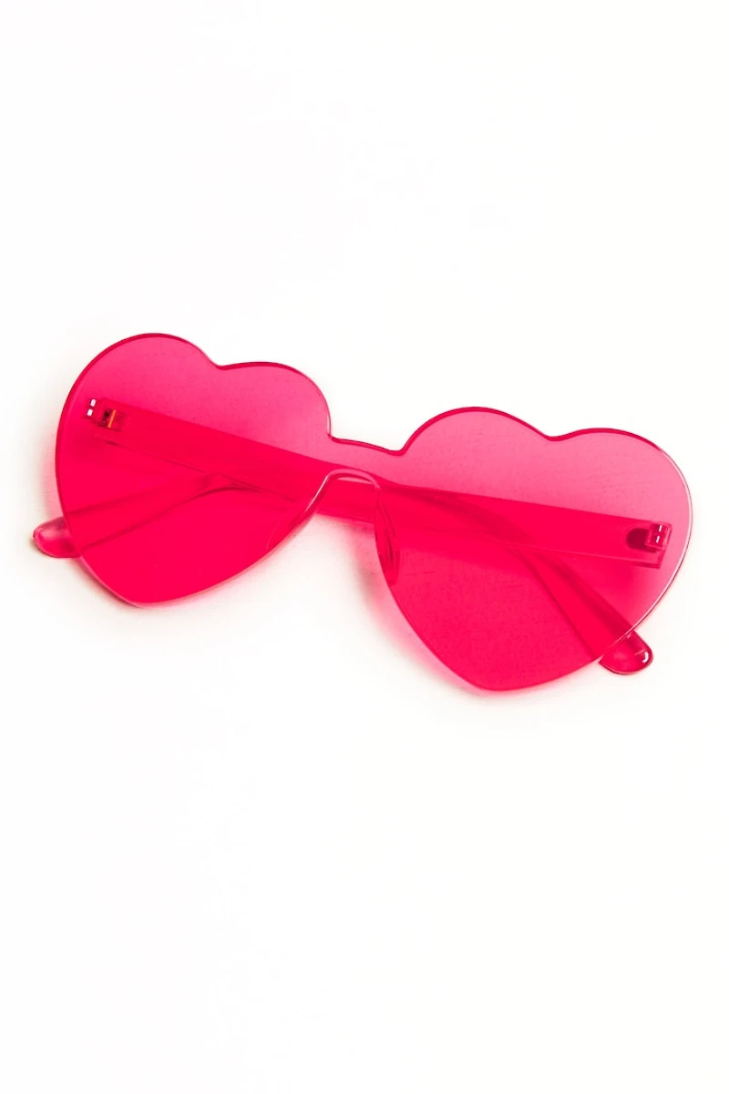 Buy Rimless Red Heart Sunglasses Online at Earthbound Trading