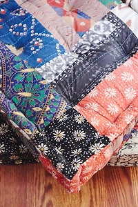 Buy Square Kantha Meditation Pouf Online at Earthbound Trading