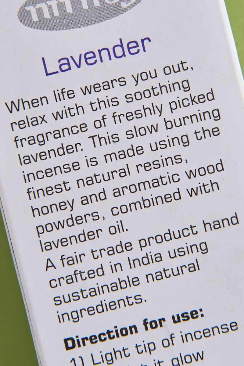Relax with Nitiraj Lavender Incense - Shop Calming Scents