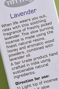 Relax with Nitiraj Lavender Incense - Shop Calming Scents