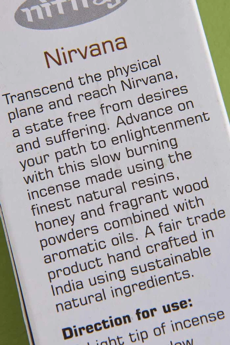 Buy Nitiraj Nirvana Incense Sticks - Uplift Your Spirit