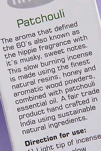 Get Nitiraj Patchouli Incense Sticks - Earthy & Grounding Scent