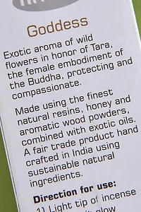 Nitiraj Goddess Incense for Feminine Energy & Spiritual Awakening