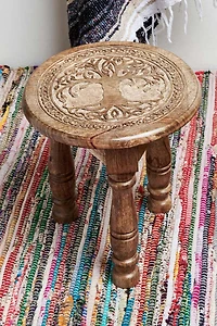 Buy Tree of Life Wooden Stool  Online at Earthbound Trading
