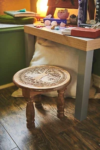 Buy Tree of Life Wooden Stool  Online at Earthbound Trading