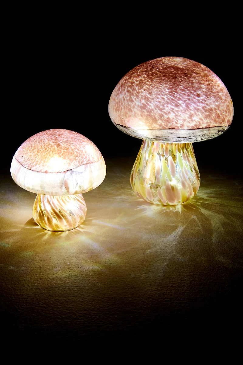 Iridescent Mushroom Lamp