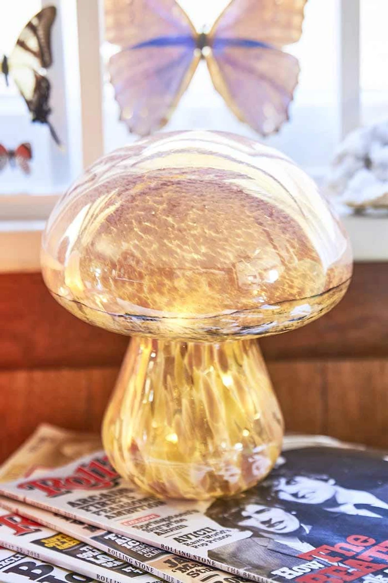 Iridescent Mushroom Lamp