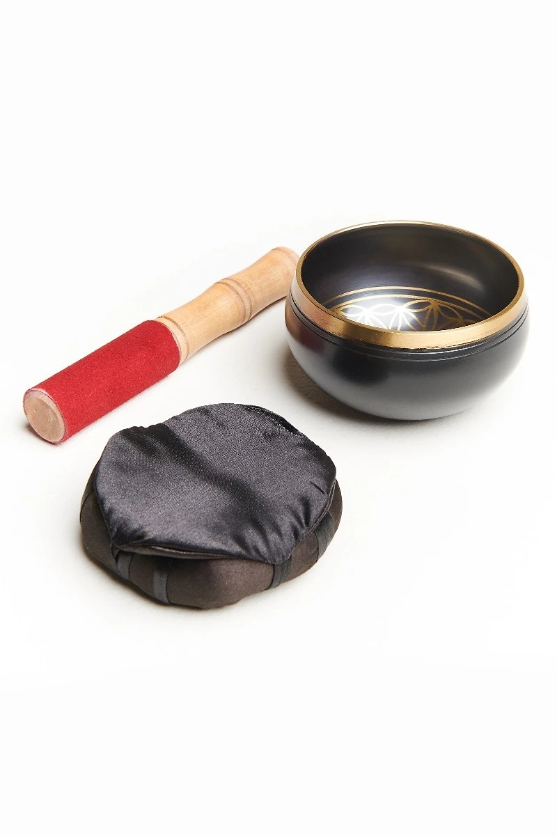 Buy Black Flower of Life Singing Bowl Set  Online at Earthbound Trading