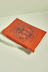 Cosmic Mushroom Medium Leather Journal (EB Exclusive)