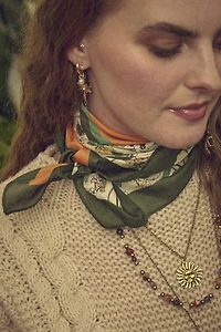 Buy Orange Cut Floral Bandana Scarf  Online at Earthbound Trading