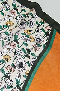 Buy Orange Cut Floral Bandana Scarf  Online at Earthbound Trading