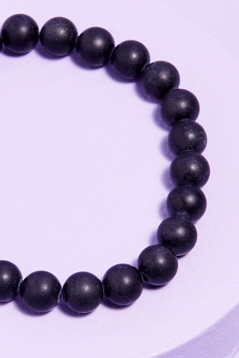 Buy Matte Black Tourmaline Bracelet  Online at Earthbound Trading