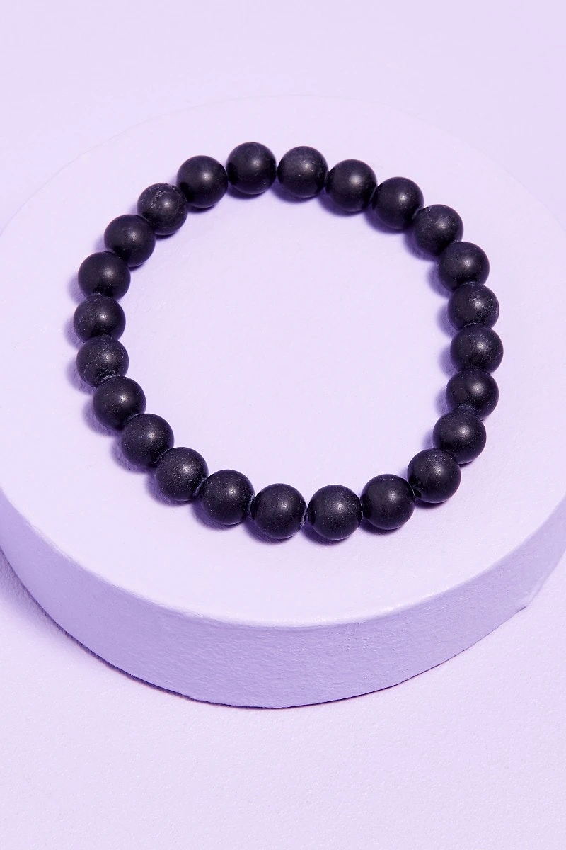 Buy Matte Black Tourmaline Bracelet Online at Earthbound Trading
