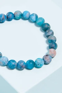 Buy Matte Blue Apatite Bracelet  Online at Earthbound Trading