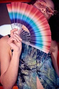 Buy Small Clear Sparkly Rainbow Fan  Online at Earthbound Trading