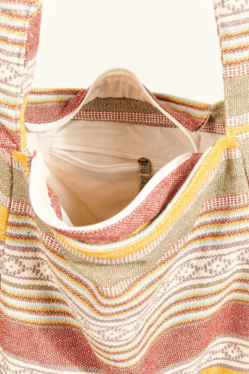 Buy Striped Mustard Sling Bag Online at Earthbound Trading