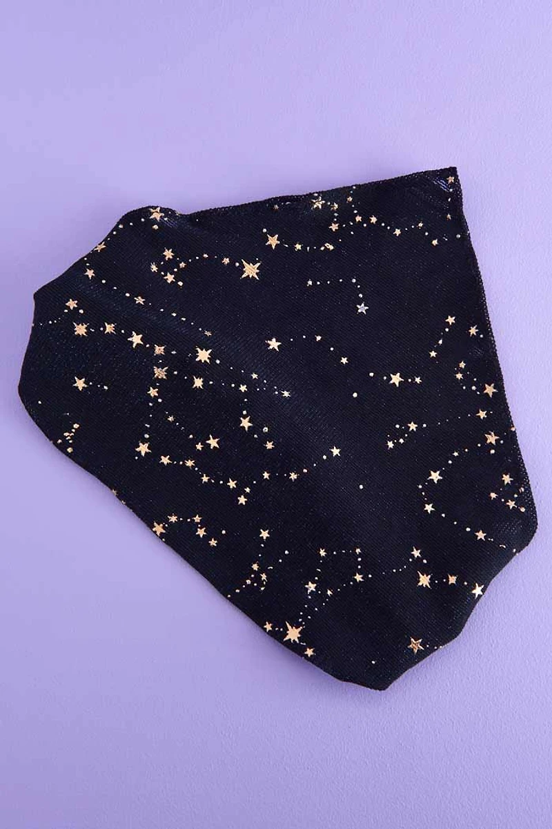 Black Star Bandana Hair Scarf