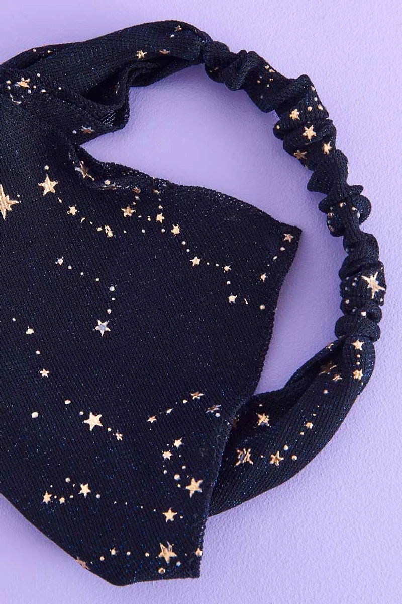 Black Star Bandana Hair Scarf