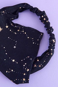 Black Star Bandana Hair Scarf
