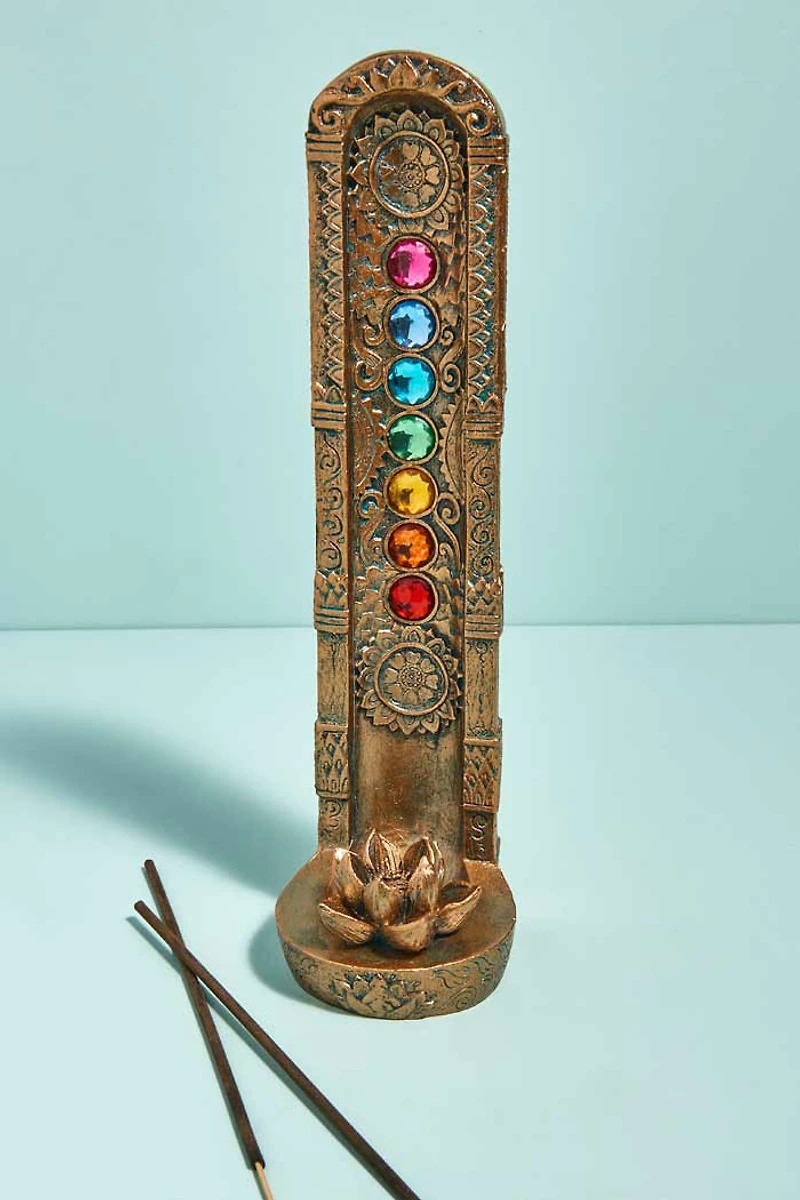 Buy Gold Chakra Lotus Incense Burner Online at Earthbound Trading