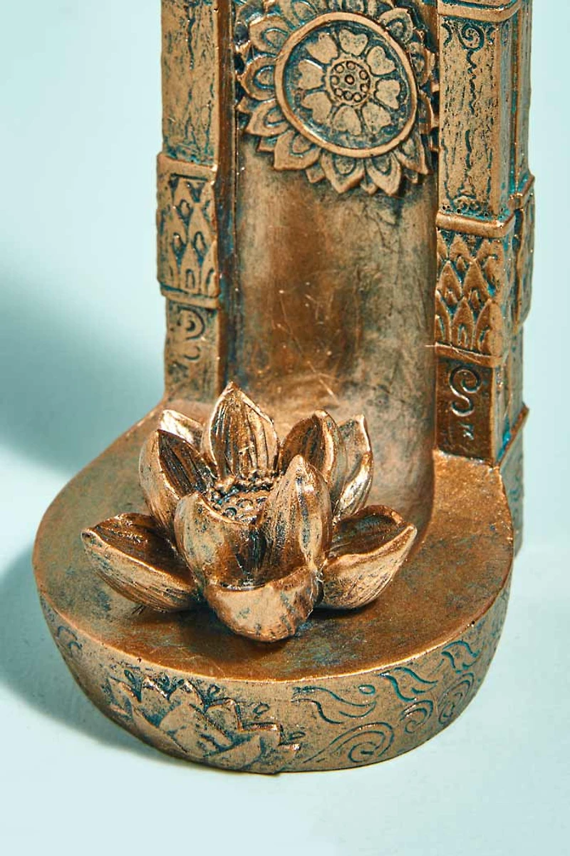 Buy Gold Chakra Lotus Incense Burner Online at Earthbound Trading