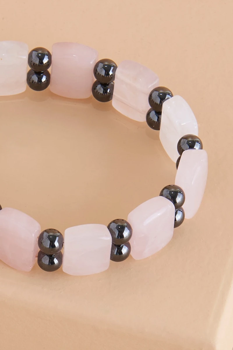 Find Harmony with Rose Quartz Balance Bracelet - Shop Now