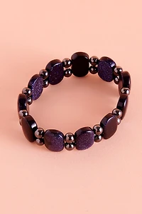 Blue Sandstone and Hematite Balance Bracelet