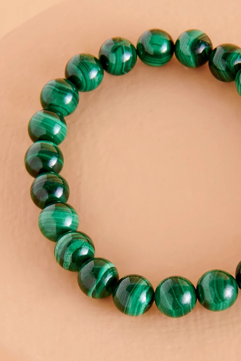 Buy Shiny Malachite Bracelet Online at Earthbound Trading
