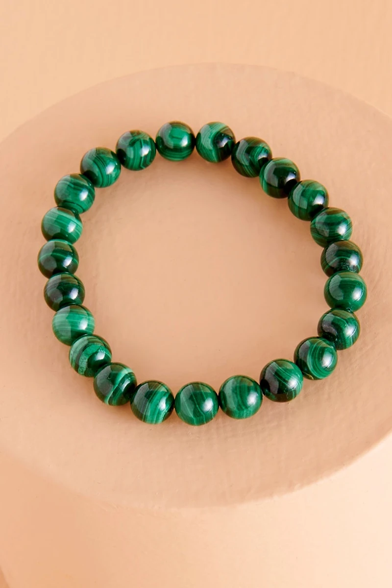 Buy Shiny Malachite Bracelet Online at Earthbound Trading