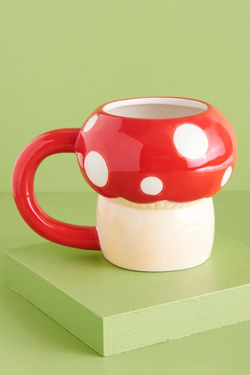 Buy Happy Spotted Red Mushroom Mug  Online at Earthbound Trading