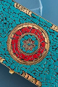 Elephant Terracotta Wood Incense Storage Box