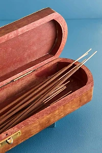 Elephant Terracotta Wood Incense Storage Box