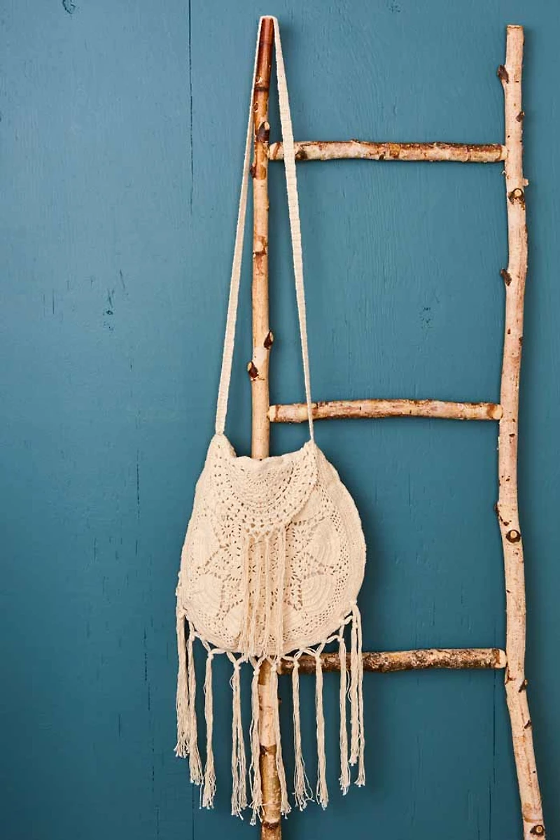 Buy Cream Crochet Crossbody Bag Online at Earthbound Trading