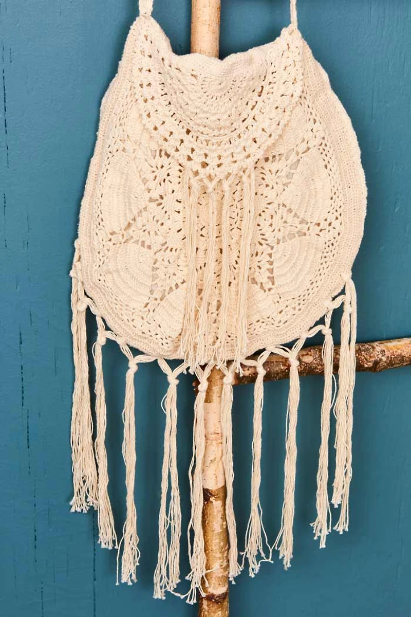 Buy Cream Crochet Crossbody Bag Online at Earthbound Trading