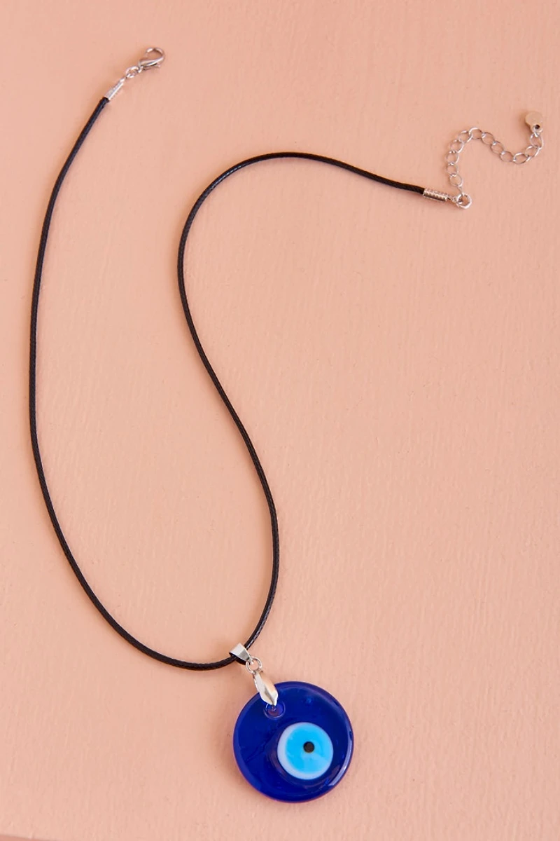 Buy Chunky Blue Evil Eye Necklace Online at Earthbound Trading