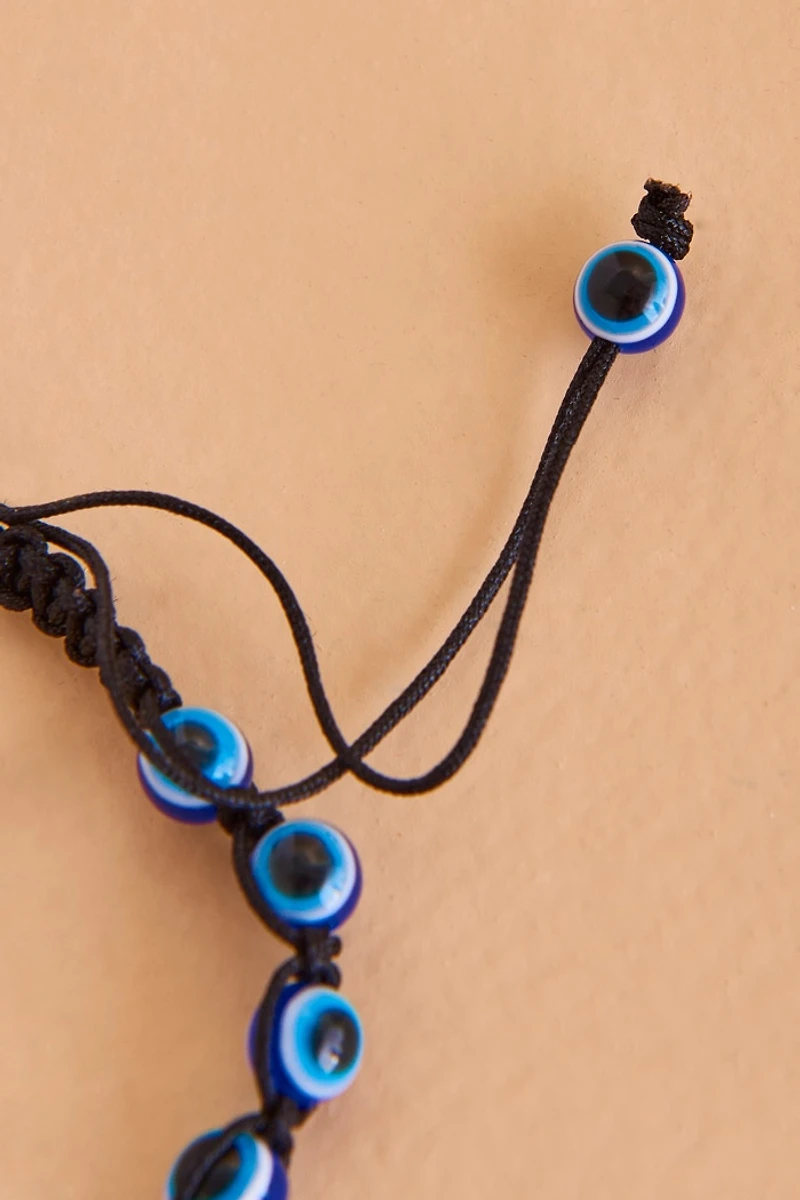 Buy Black Adjustable Evil Eye Bracelet Online at Earthbound Trading