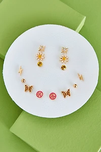 Buy Smiley Face Round Earring Set Online at Earthbound Trading