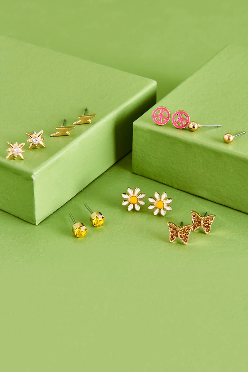 Buy Smiley Face Round Earring Set Online at Earthbound Trading