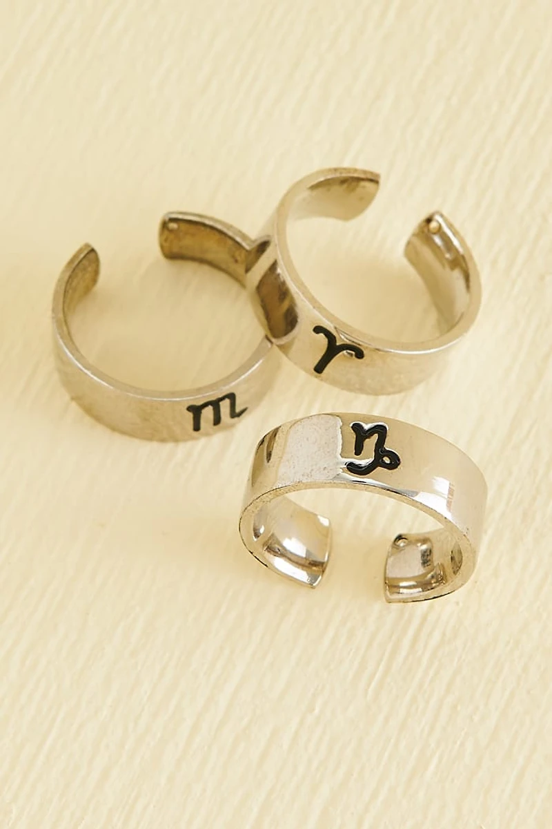 Buy Chunky Brass Zodiac Ring Online at Earthbound Trading