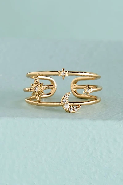 Shine Bright - Shop the Golden Skies Adjustable boho Ring
