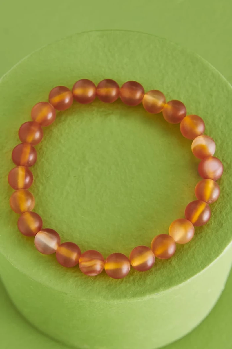 Buy Matte Carnelian Bracelet Online at Earthbound Trading