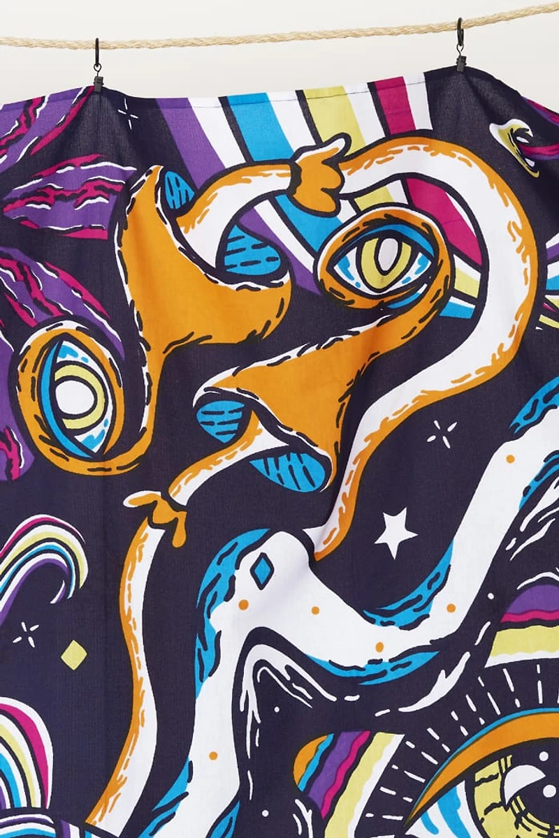 EBX Trippy Paradise Large Tapestry