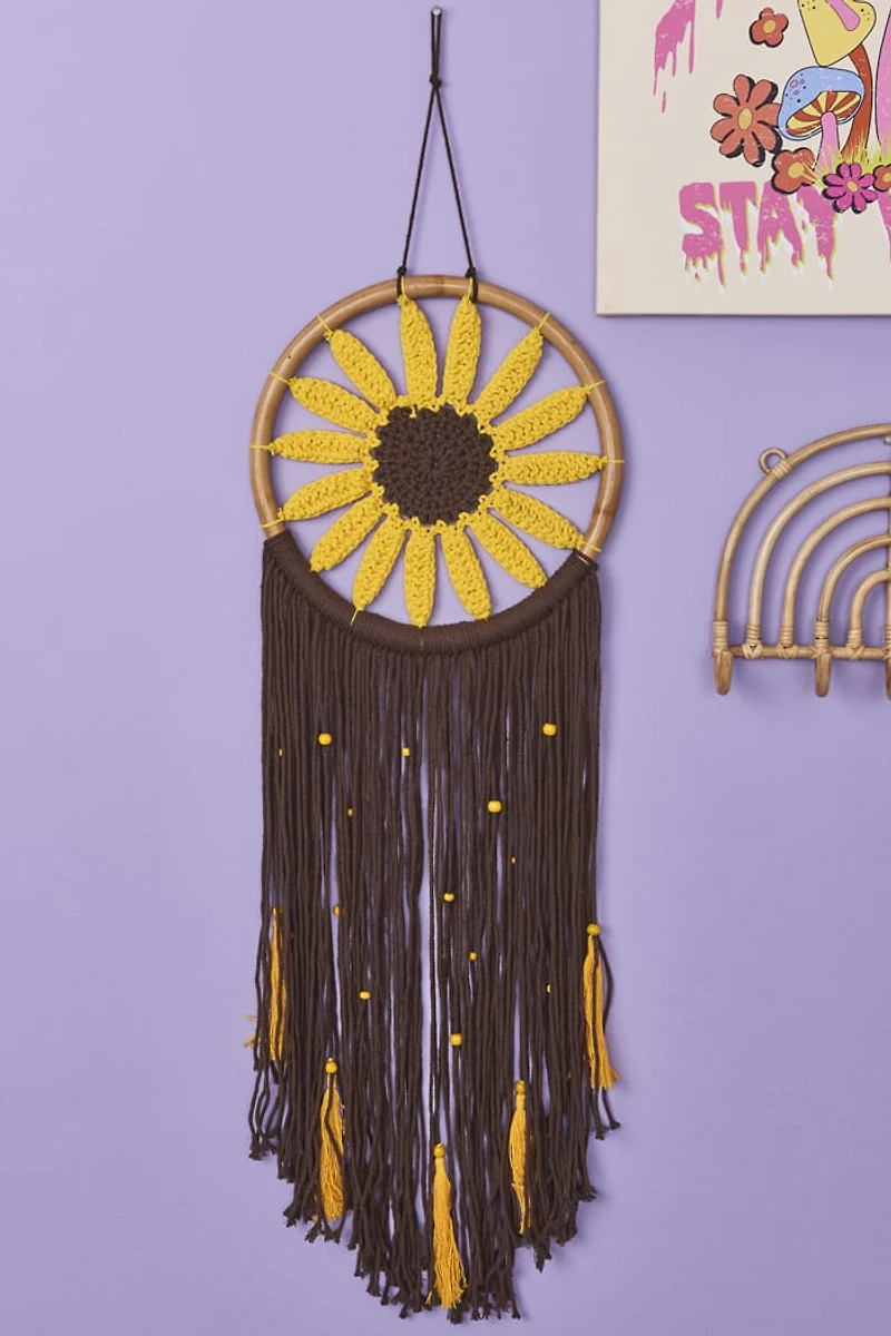 Buy Sunflower Crochet Wall Hanging Online at Earthbound Trading
