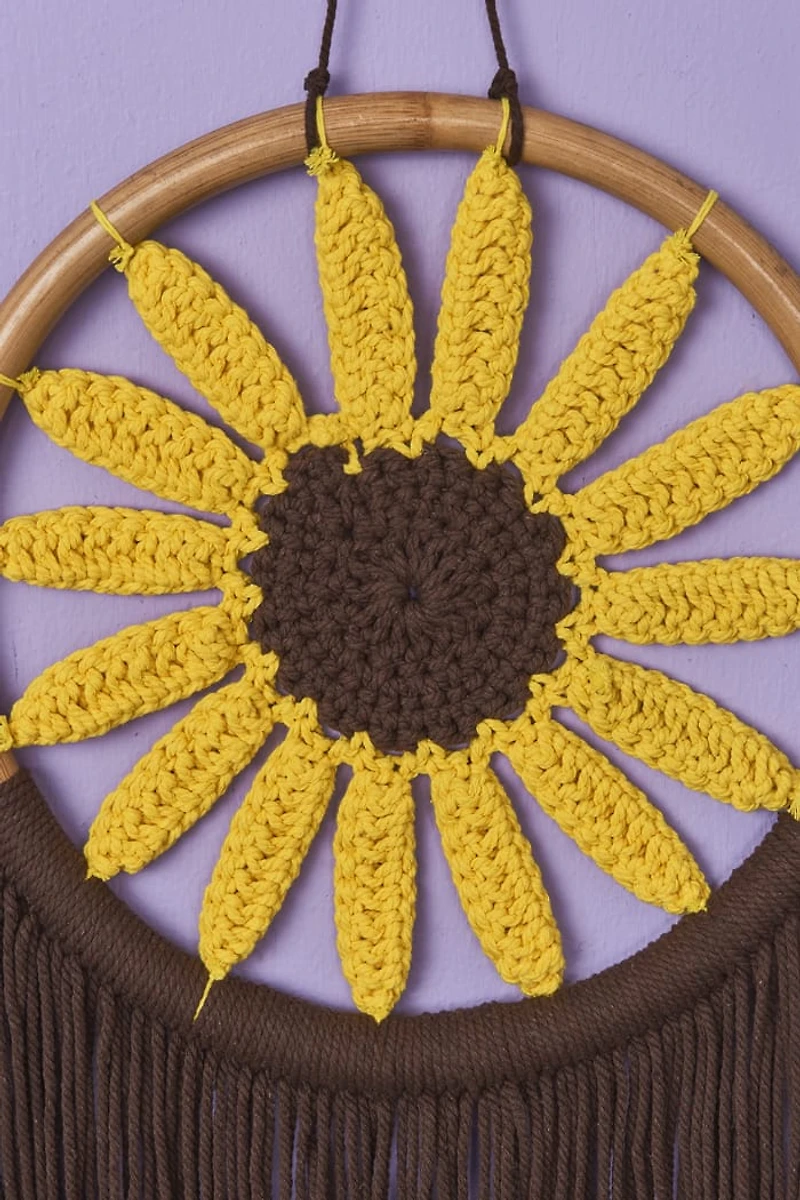Buy Sunflower Crochet Wall Hanging Online at Earthbound Trading