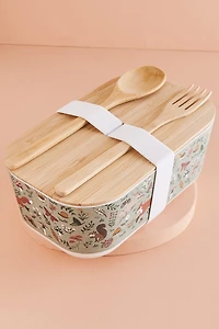 Buy EBX Woodland Creatures Bamboo Bento Box with Utensils Set